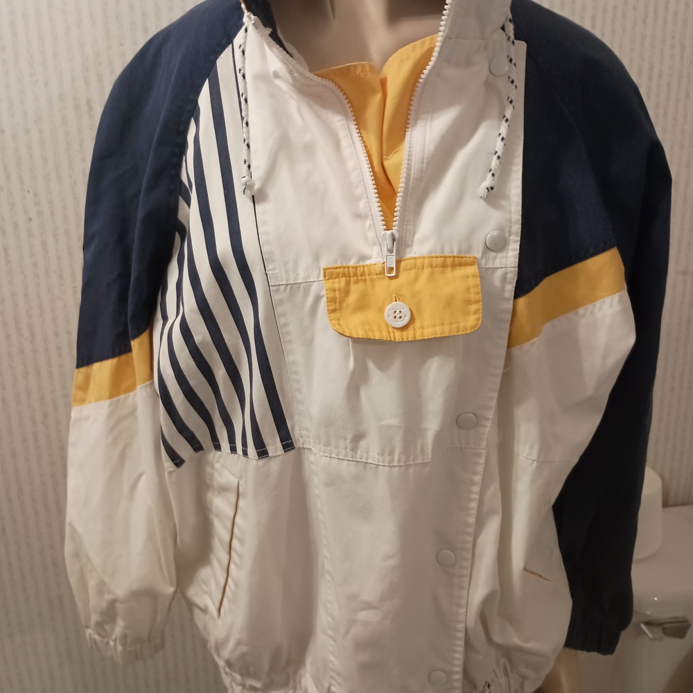 Westport Multicolor Nautical Flag Patch Jacket